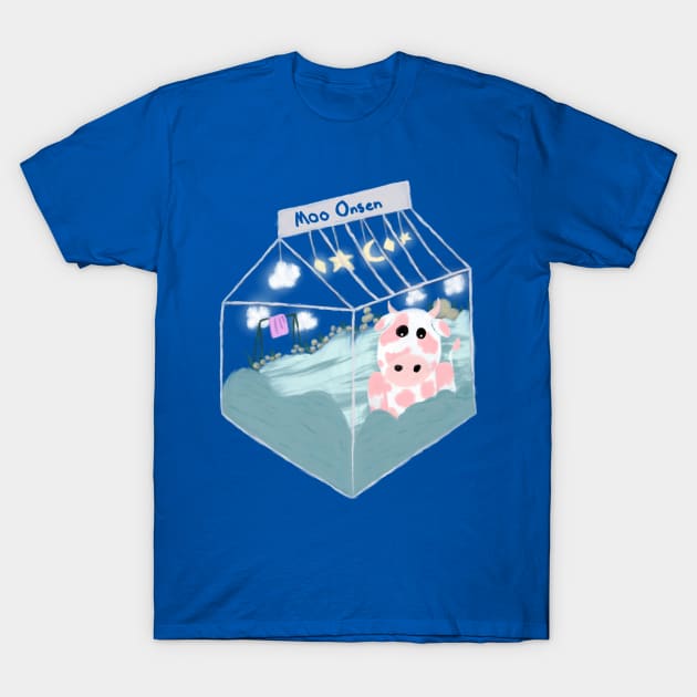 Moo Onsen T-Shirt by bajabarracuda